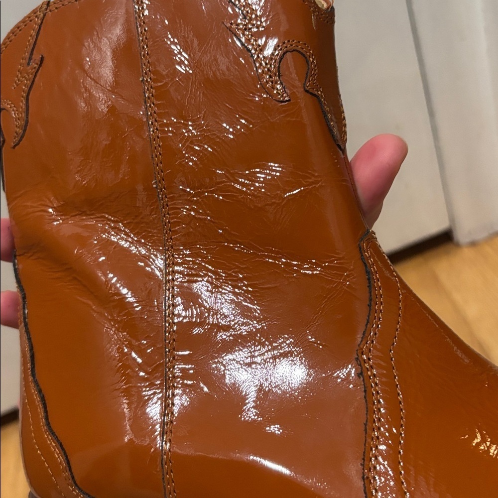FREE PEOPLE Frontier patent leather cowboy boots - Picture 12 of 13
